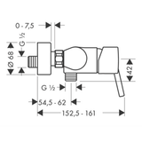Hansgrohe Brusebatteri Hansgrohe Talis S termostatarmatur - krom