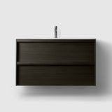 HAVEN Badeværelsesmøbler HAVEN H2/100 badeværelsesmøbel, porcelænshåndvask - Dark Wood