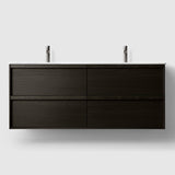 HAVEN Badeværelsesmøbler HAVEN H2/140 badeværelsesmøbel, porcelænshåndvask - Dark Wood