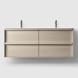 HAVEN Badeværelsesmøbler HAVEN H2/140 badeværelsesmøbel, porcelænshåndvask - Light Ash Wood