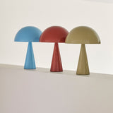 Hübsch Hübsch Mush Bordlampe Mini - ø25 - Rødbrun/Sand