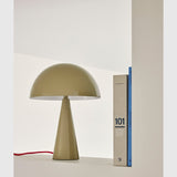 Hübsch Hübsch Mush Bordlampe Mini - ø25 - Sand/Rød