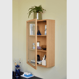 Hübsch Interiør Hübsch Panorama Display Shelf - 50x22x80cm - natur ÅBENT HUS TILBUD