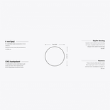 J.N. Bech Spejle J.N. Bech Semplicitá Rundt Back-Light spejl Ø90