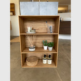 Knast Bogskabe og reoler Reol i egetræ med to hylder - 50x70x23cm