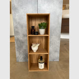 Knast Bogskabe og reoler Reol i egetræ med to hylder - 60x20x15cm