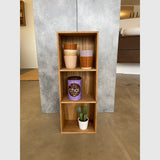 Knast Bogskabe og reoler Reol i egetræ med to hylder - 60x20x15cm