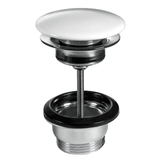 Nico Bundventil Bundventil 1 1/4" med hvid porcelænstop - push open