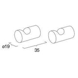 Pressalit Tilbehør til badeværelset Pressalit håndklædekrog 2 stk., rustfrit stål