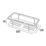 Pressalit Tilbehør til badeværelset Pressalit hylde, poleret rustfrit stål