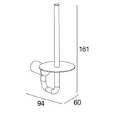 Pressalit Tilbehør til badeværelset Pressalit reservepapirholder, rustfrit stål