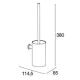 Pressalit Tilbehør til badeværelset Pressalit toiletbørste til vægmontering, poleret rustfrit stål