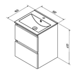 Sanibell Sanibell Basicline møbelpakke 50x46cm - hvid højglans