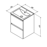 Sanibell Sanibell Basicline møbelpakke 50x46cm - whiskey eg