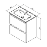 Sanibell Sanibell Basicline møbelpakke 60x39cm - whiskey eg