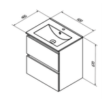Sanibell Sanibell Basicline møbelpakke 60x46cm - whiskey eg