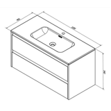 Sanibell Sanibell Proline møbelpakke 100x46cm - ideal eg