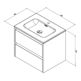 Sanibell Sanibell Proline møbelpakke 60x46cm - ideal eg