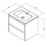 Sanibell Sanibell Proline møbelpakke 60x46cm - sort