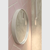 Sanibell Sanibell Proline spejl Ø100 - mat hvid aluramme