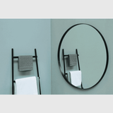 Sanibell Sanibell Proline spejl Ø100 - mat sort aluramme