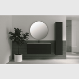 Sanibell Sanibell Proline spejl Ø100 - mat sort aluramme