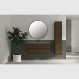 Sanibell Sanibell Proline spejl Ø100 - mat sort aluramme