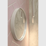 Sanibell Sanibell Proline spejl Ø120 - mat hvid aluramme