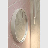 Sanibell Sanibell Proline spejl Ø80 - mat hvid aluramme