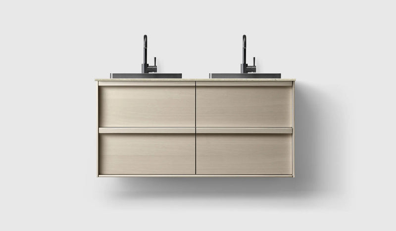 HAVEN H2/120 - Light Ash Wood med stenbordplade