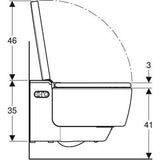 Aquaclean Geberit Toiletter Aquaclean Mera Comfort douchetoilet - 59x36cm - hvid