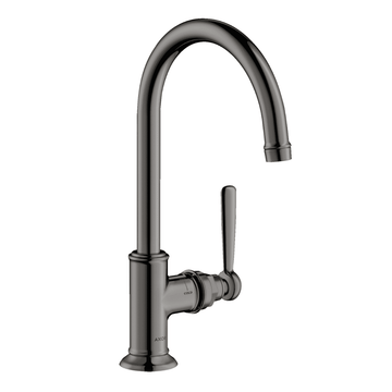 AXOR Axor Montreux 1-grebs håndvaskarmatur med siventil - poleret sort krom