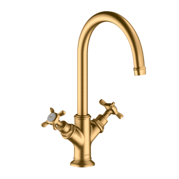 AXOR Axor Montreux 2-grebs håndvaskarmatur med siventil - børstet messing