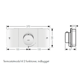 AXOR Axor One indbygningsbrus med termostatmodul samt hoved- og håndbrus - børstet messing