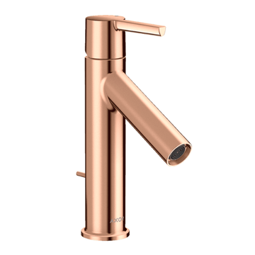 AXOR Axor Starck 100 håndvaskarmatur med løft-op bundventil - poleret rødguld