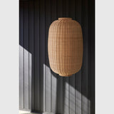 Bad&Design Hübsch - Chand Ceiling Oval lampe - Natur/Sort