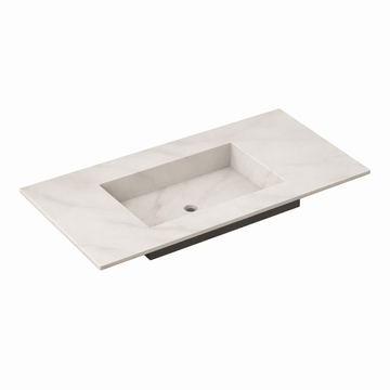 Bad&Design Møbelvaske Keramisk bordplade med vask dybde 45cm - calacatta matt