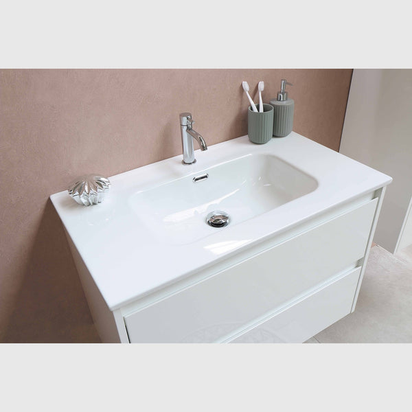 Bad&Design Møbelvaske Porcelænsvask til møbel 61 cm - hvid porcelæn