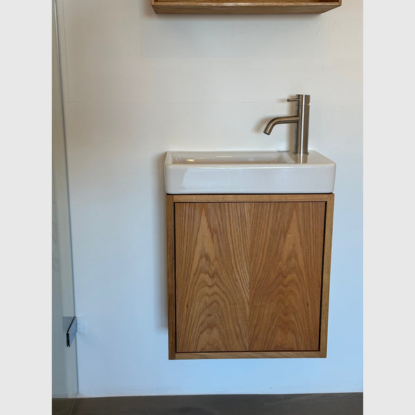 Bad&Design REFINED by KNAST mini snedkermøbel med låge inkl. vask - 47x27,5x50