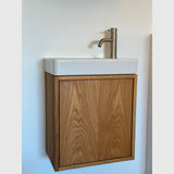 Bad&Design REFINED by KNAST mini snedkermøbel med låge inkl. vask - 47x27,5x50