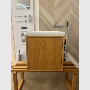 Bad&Design REFINED by KNAST mini snedkermøbel med låge inkl. vask - 50x37x50