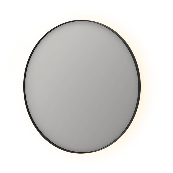 Bad&Design Spejle SP17 rundt spejl i ramme med indirekte LED-belysning - 100x4x100