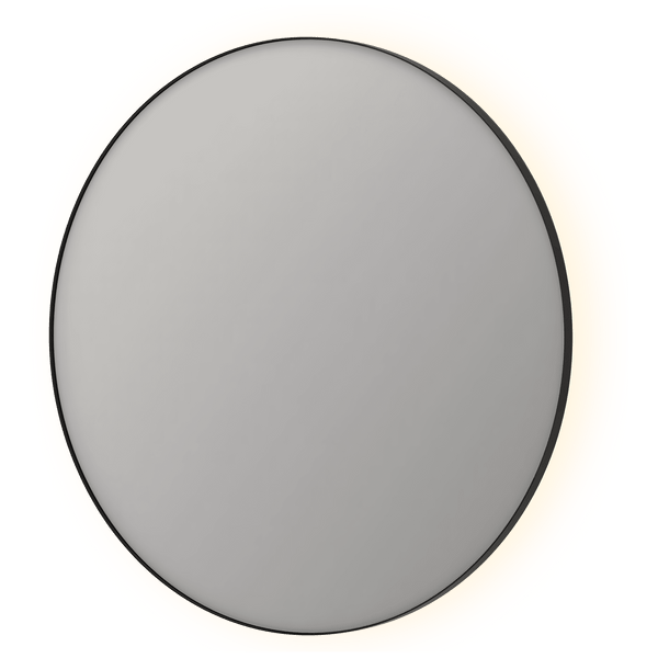 Bad&Design Spejle SP17 rundt spejl i ramme med indirekte LED-belysning - 120x4x120