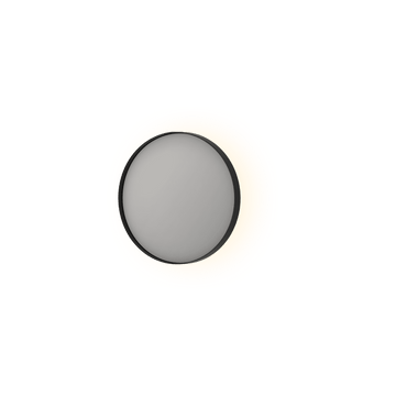 Bad&Design Spejle SP17 rundt spejl i ramme med indirekte LED-belysning - 40x4x40