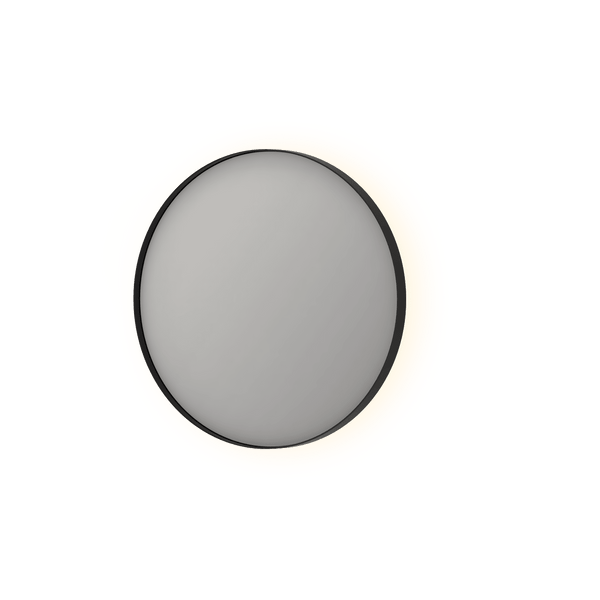 Bad&Design Spejle SP17 rundt spejl i ramme med indirekte LED-belysning - 60x4x60