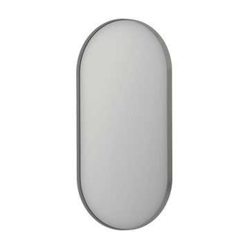 Bad&Design Spejle SP20 ovalt spejl i ramme - 40x4x80 - børstet rustfrit stål