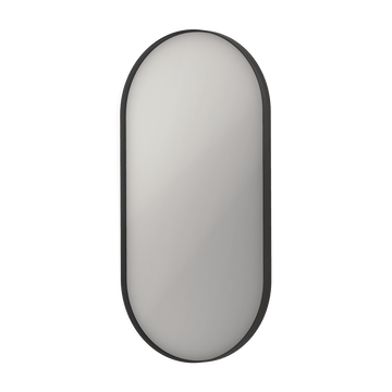 Bad&Design Spejle SP20 ovalt spejl i ramme - 40x4x80 - mat sort