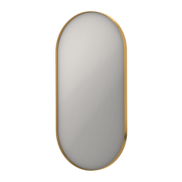 Bad&Design Spejle SP20 ovalt spejl i ramme - 50x4x100 - børstet mat guld