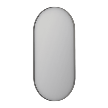 Bad&Design Spejle SP20 ovalt spejl i ramme - 50x4x100 - børstet rustfrit stål