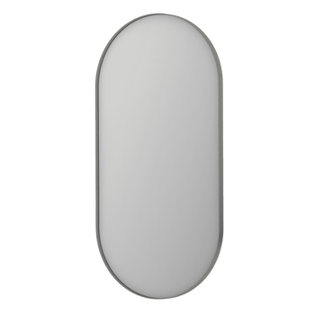 Bad&Design Spejle SP20 ovalt spejl i ramme - 60x4x120 - børstet rustfrit stål
